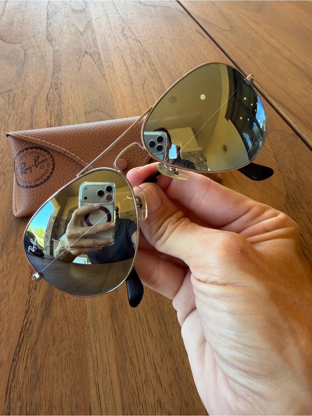 Ray-Ban Aviator mirrored Sunglasses